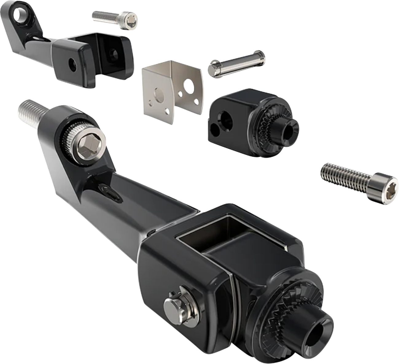CIRO Floorboard Mounting Brackets - Passenger / Black 0502-0615