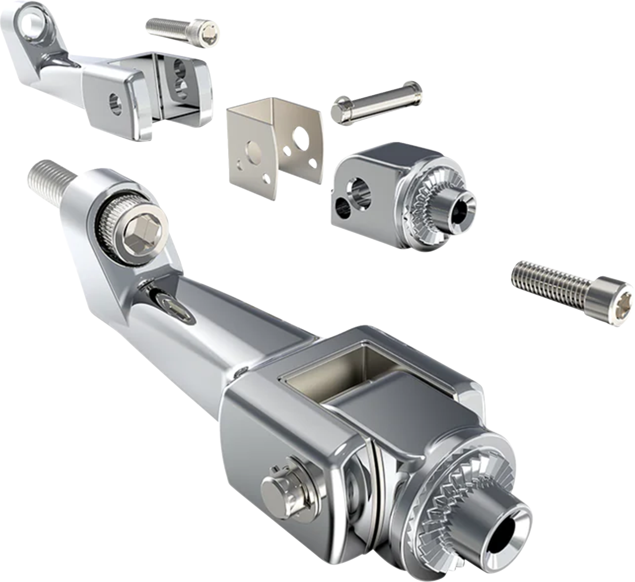CIRO Floorboard Mounting Brackets - Passenger / Chrome 0502-0614
