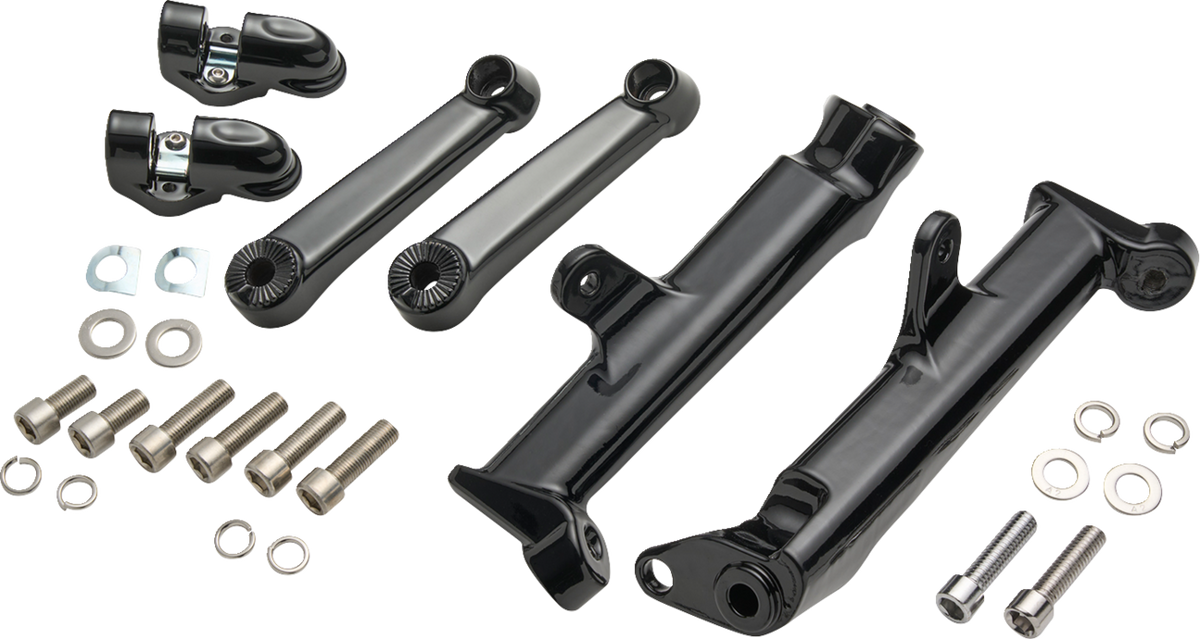 CIRO Frame Mounted Adjustable Highway Peg Mount - Standard / Black 1620-2665