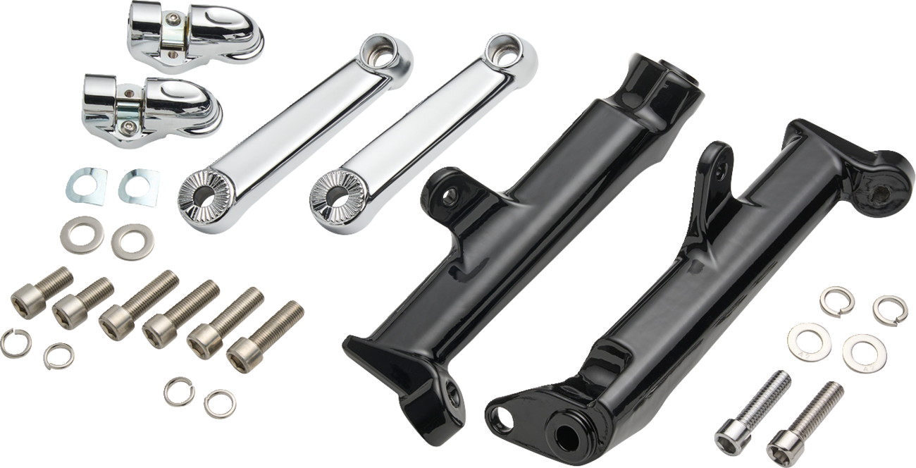 CIRO Frame Mounted Adjustable Highway Peg Mount - Standard / Chrome 1620-2664