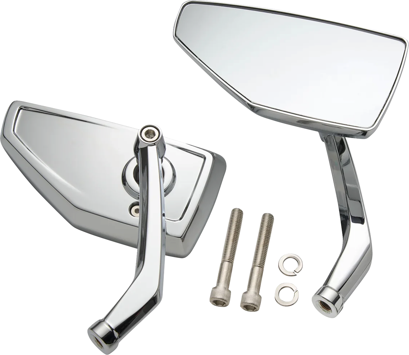 CIRO Mirrors - Chicane / Side View / Chrome / Left/Right / Pair 0640-1831