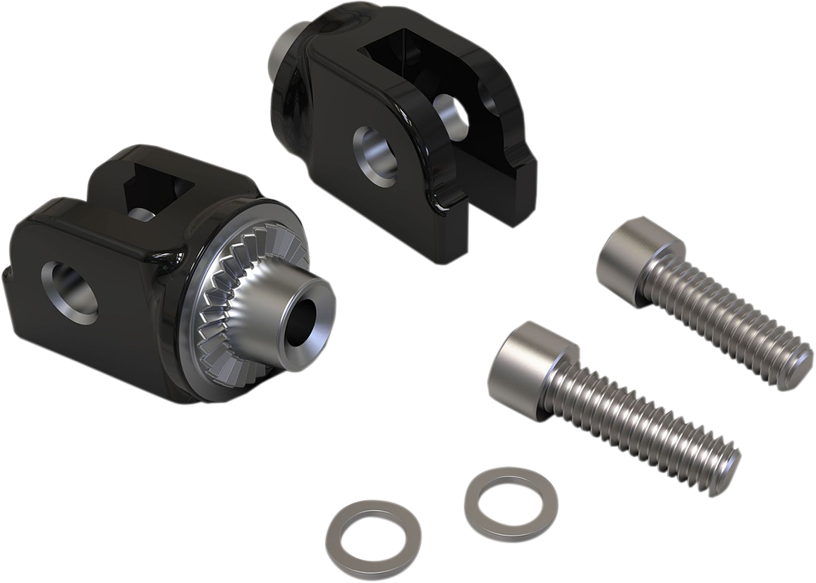 CIRO Peg Mount - Black Stainless Steel / Softail 1620-2058