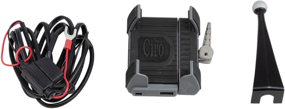 CIRO Phone Holder w/Charger - Fairing Mount / FLH 4402-0595
