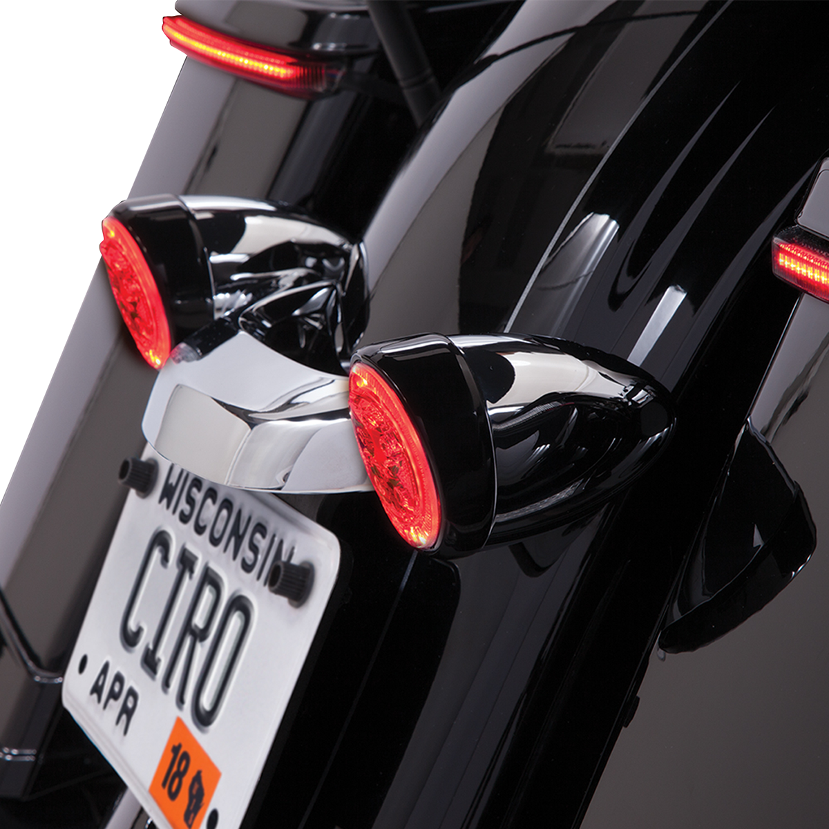 CIRO Rear Signal Light Inserts - Black / Red Lens 2040-2020