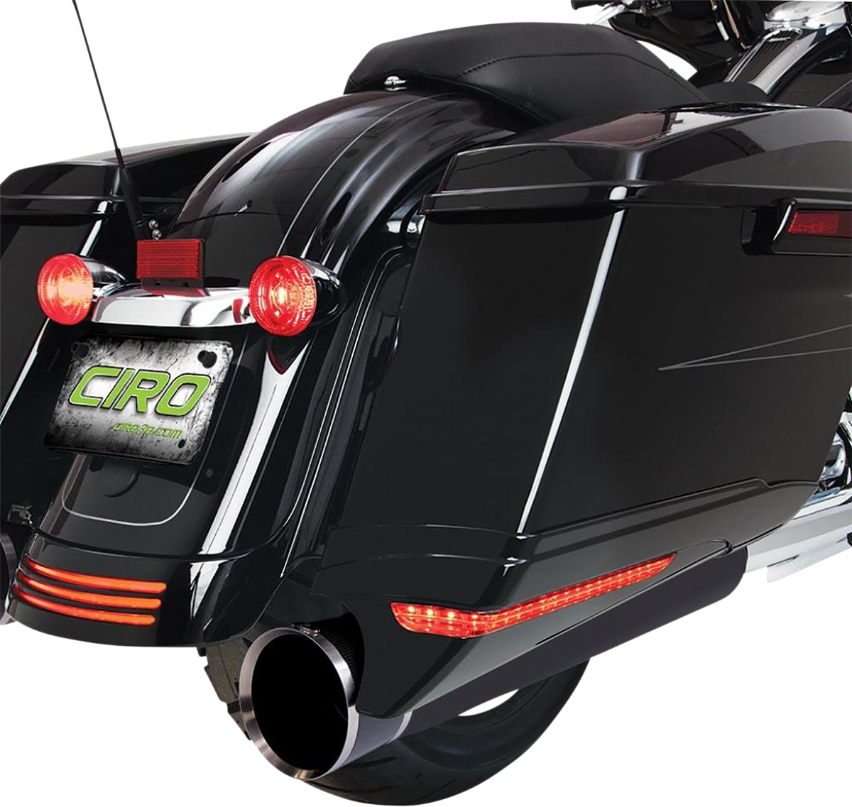 CIRO Saddlebag Extensions - Black / FL '14-'24 3501-1863