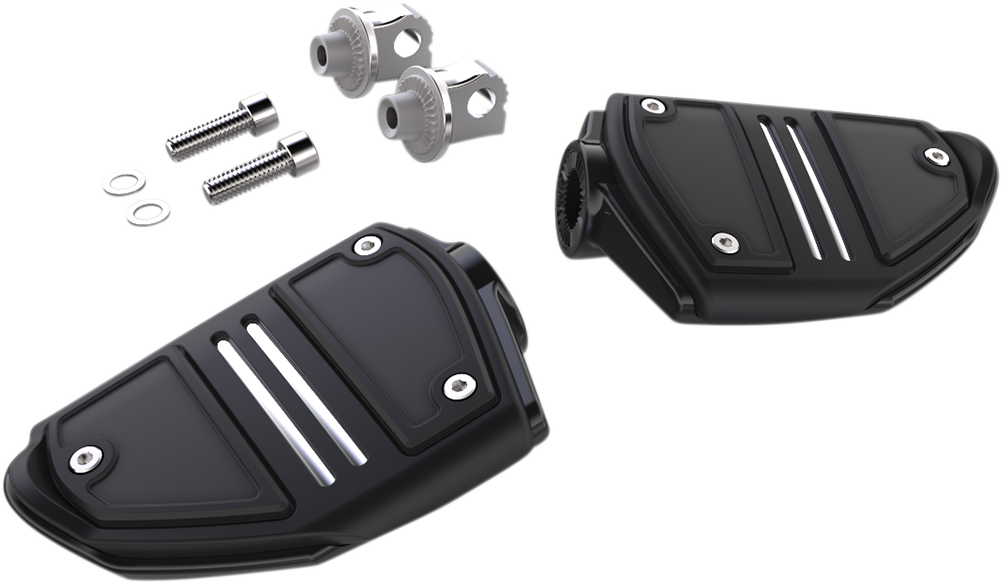 CIRO Twin Rail Foot Pegs - With Mount / Black 1620-1865