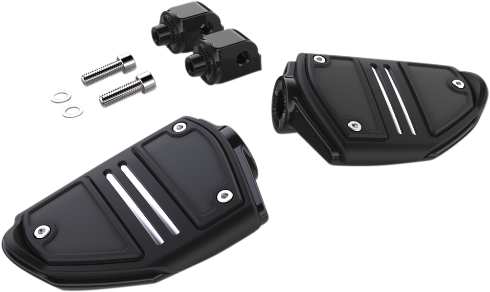 CIRO Twin Rail Foot Pegs - With Mount / Black 1620-1866