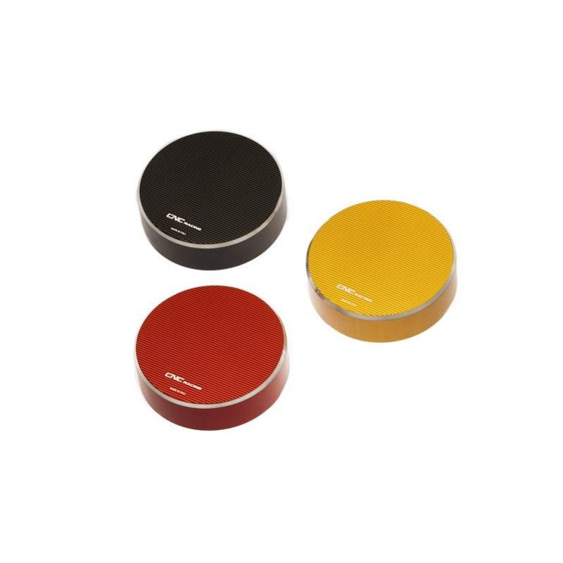 CNC Racing 'Bi-Color' Billet Rear Brake Reservoir Cap For Ducati Diavel, 2015+ MTS1200/1260/950/V4, BMW K1300R, R1200GS/Adventure, S1000RR