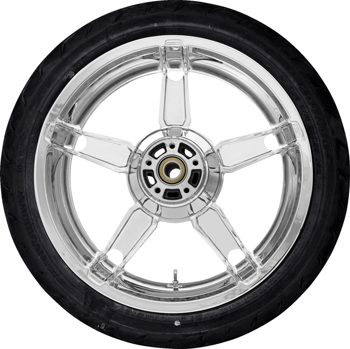 COASTAL MOTO Daytona Rear Wheel - Chrome (18") | Dunlop AE Tire (180/55B18) 0336-0040