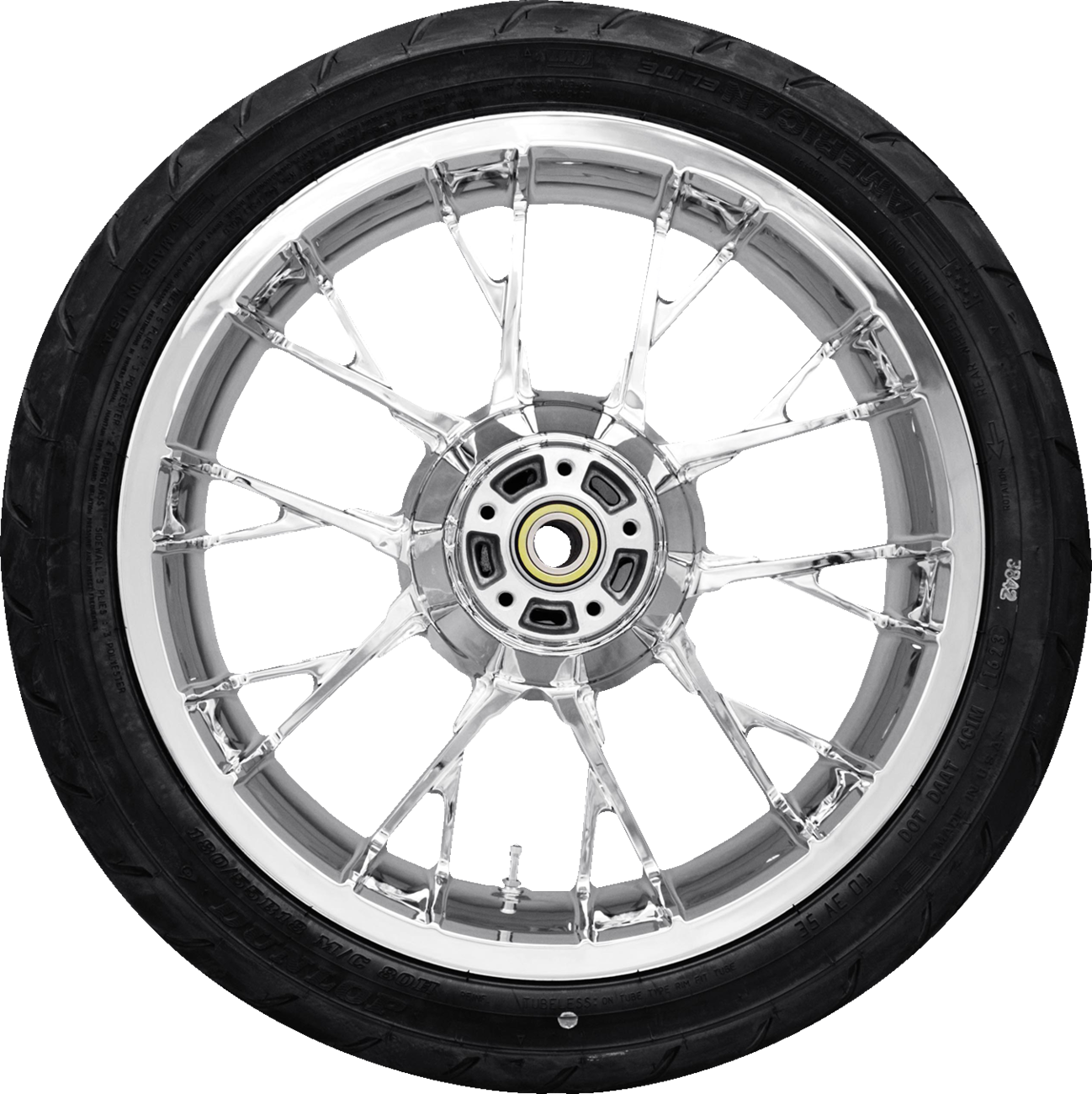 COASTAL MOTO Marlin Rear Wheel - Chrome (18") | Dunlop AE2 Tire (180/55B18) 0336-0047