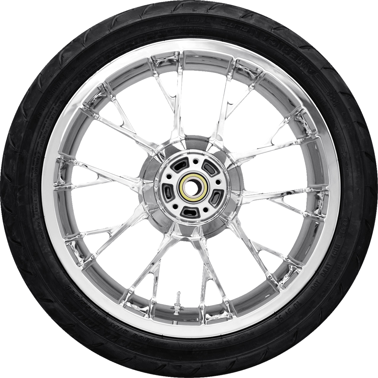COASTAL MOTO Marlin Rear Wheel - Chrome (18") | Dunlop Tire (180/55B18) 0336-0014
