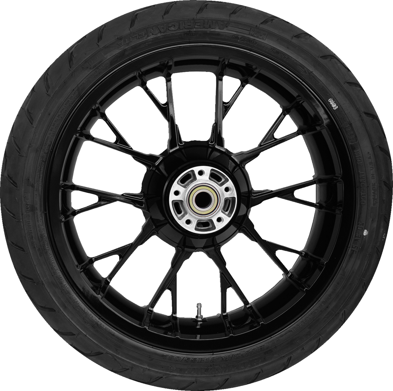 COASTAL MOTO Marlin Rear Wheel - Solid Black (18") | Dunlop AE2 Tire (180/55B18) 0336-0049