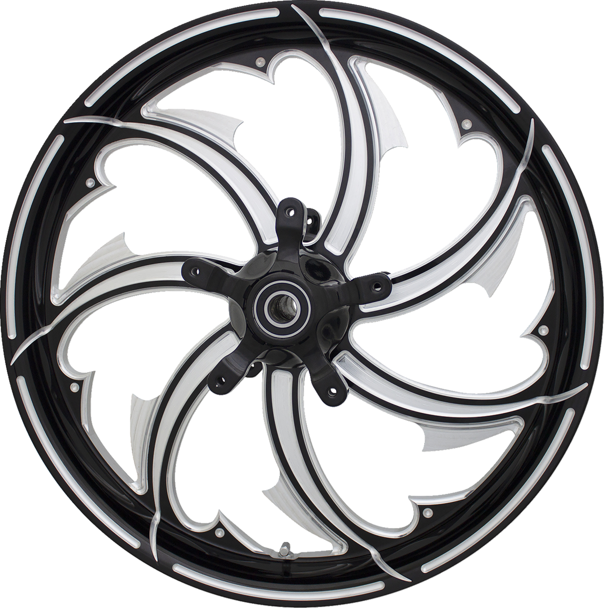 COASTAL MOTO Wheel - Fury / Rear / Single Disc/with ABS / Black Cut / 18x5.5 / FL 0202-2195