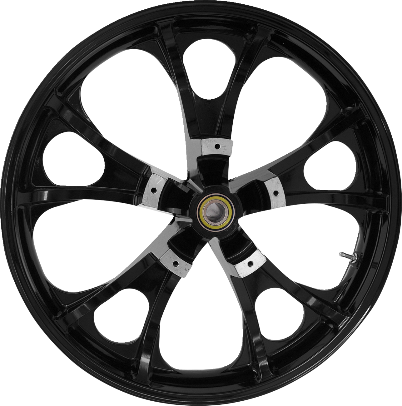 COASTAL MOTO Wheel - Largo 3D / Front / Dual Disc/with ABS / Black/Chrome / 21x3.5 0201-2447
