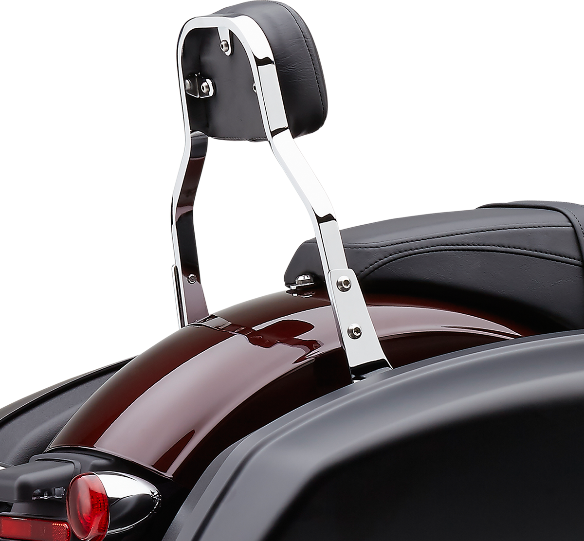 COBRA Detachable Backrest Kit - Backrest Kit / 11" / Chrome / FLSB 1501-0619