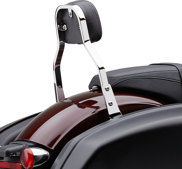 COBRA Detachable Backrest Kit - Backrest Kit / 11" / Chrome / FLSB 1501-0619