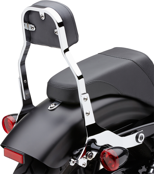 COBRA Detachable Backrest Kit - Backrest Kit / 11" / Chrome / Softail 1501-0569