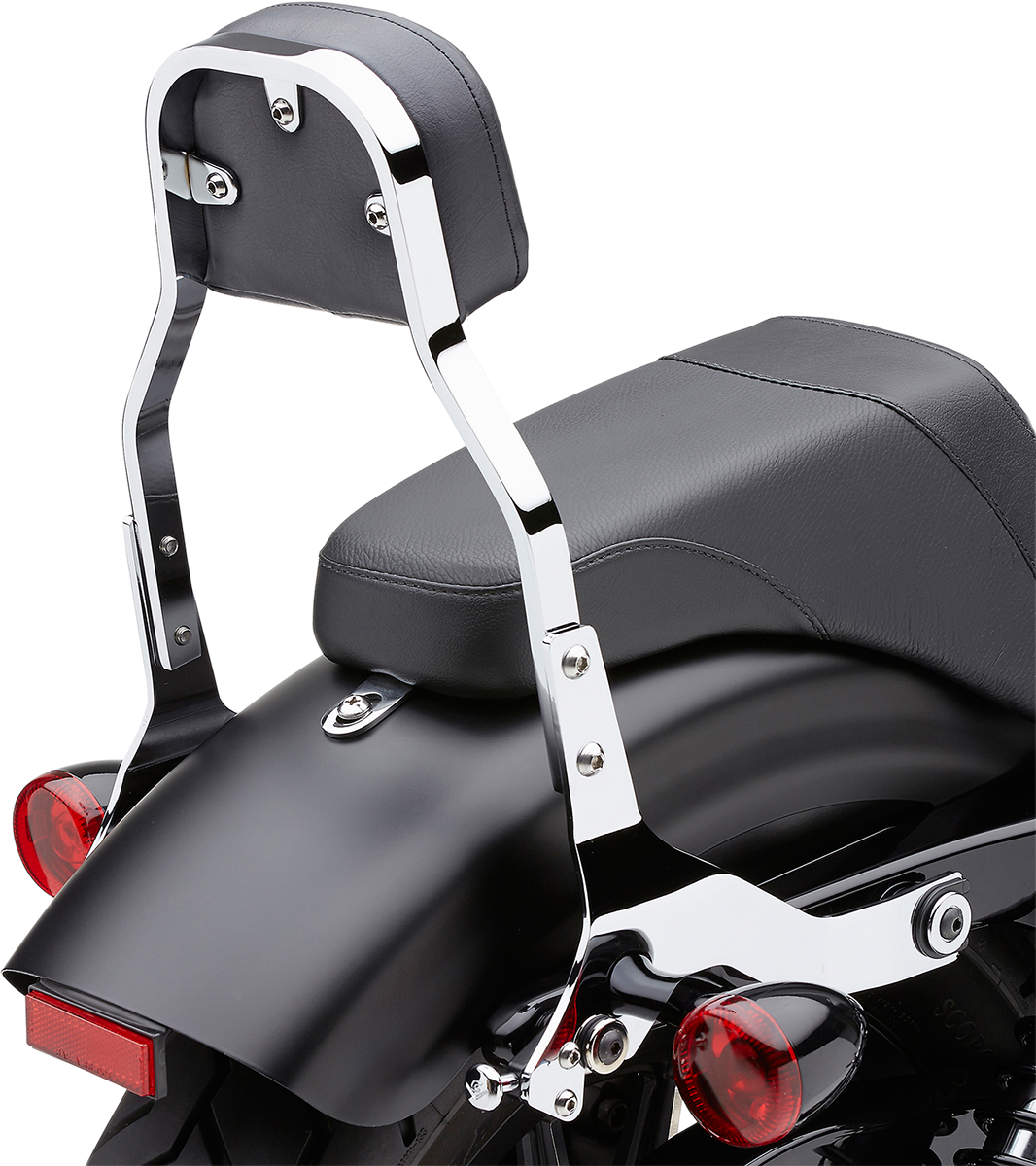 COBRA Detachable Backrest Kit - Backrest Kit / 11" / Chrome / Softail 1501-0571