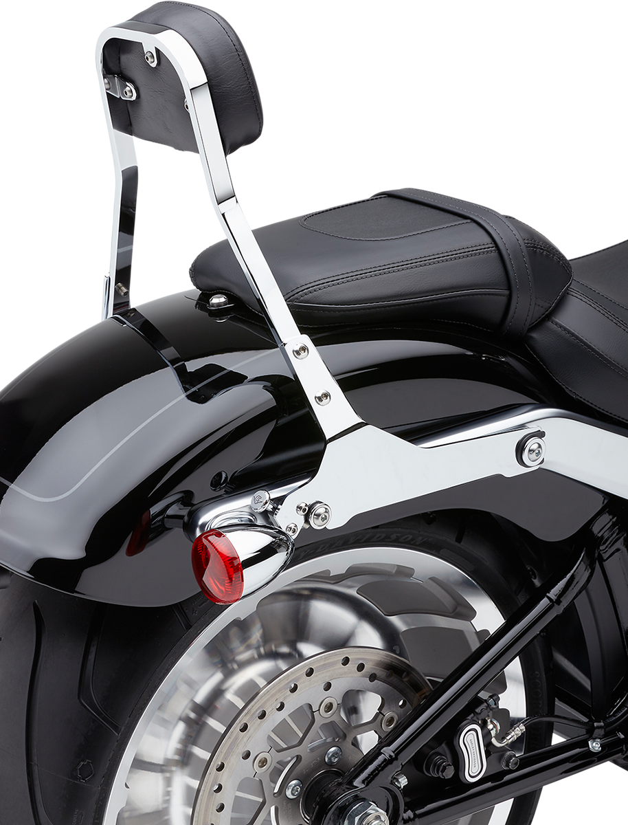 COBRA Detachable Backrest Kit - Backrest Kit / 11" / Chrome / Softail 1501-0599