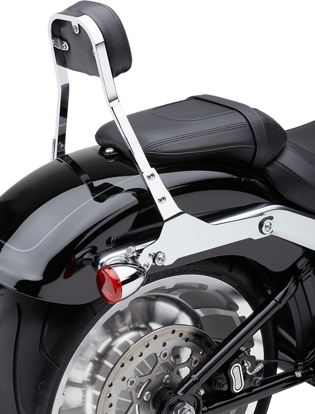 COBRA Detachable Backrest Kit - Backrest Kit / 11" / Chrome / Softail 1501-0599