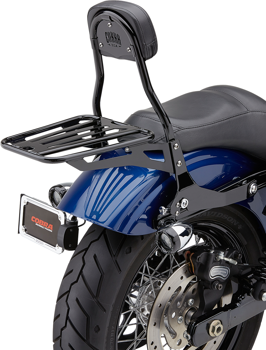 COBRA Detachable Backrest Kit - Backrest Kit / 14" / Black / Dyna 1501-0560