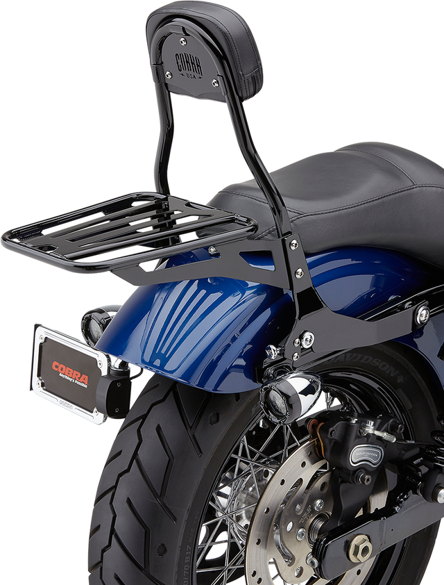 COBRA Detachable Backrest Kit - Backrest Kit / 14" / Black / Dyna 1501-0560