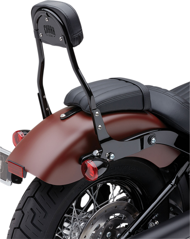 COBRA Detachable Backrest Kit - Backrest Kit / 14" / Black / FLHC/S 1501-0602