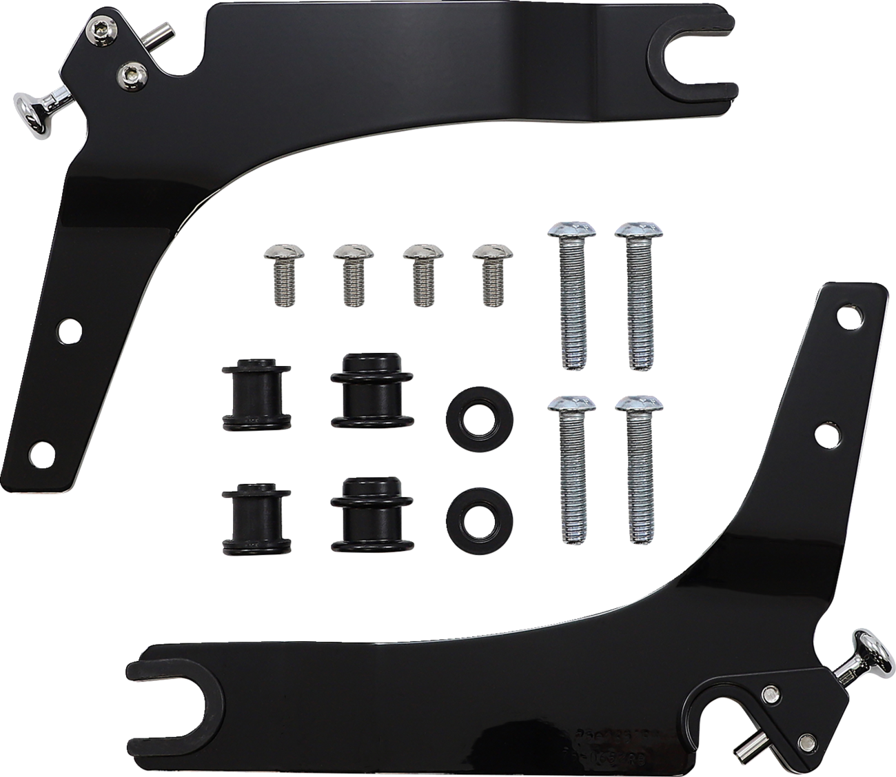 COBRA Detachable Backrest Kit - Backrest Kit / 14" / Black / Softail 1501-0597