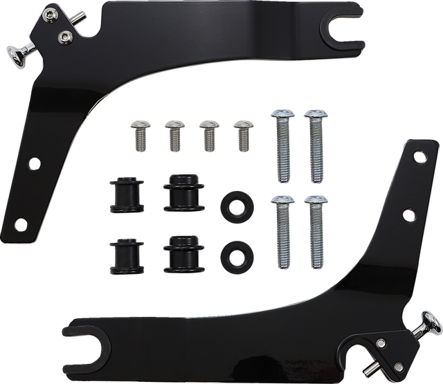 COBRA Detachable Backrest Kit - Backrest Kit / 14" / Black / Softail 1501-0597