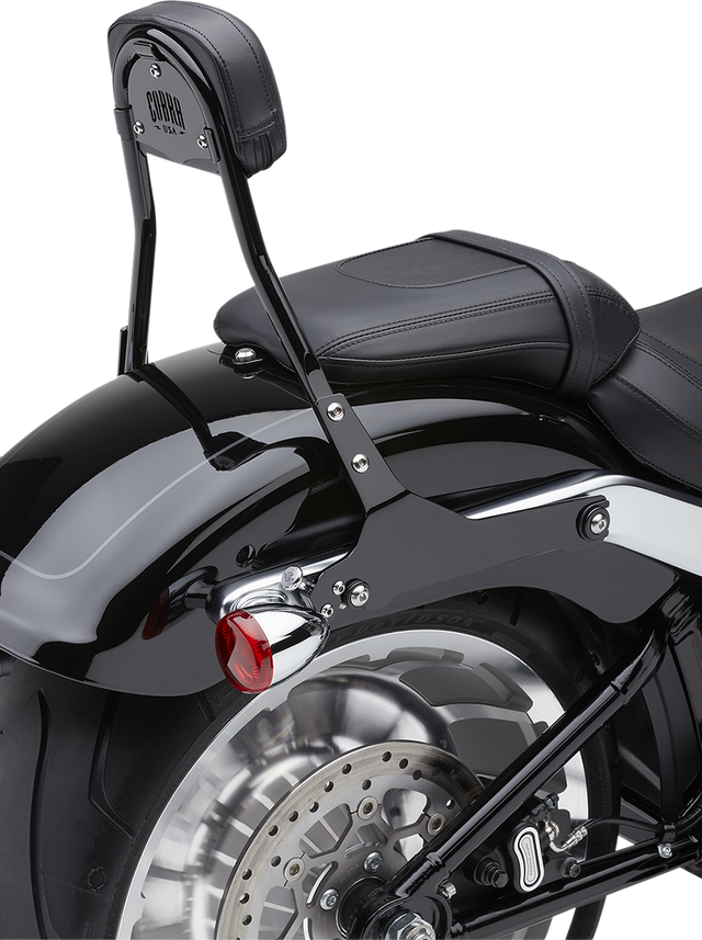 COBRA Detachable Backrest Kit - Backrest Kit / 14" / Black / Softail 1501-0608