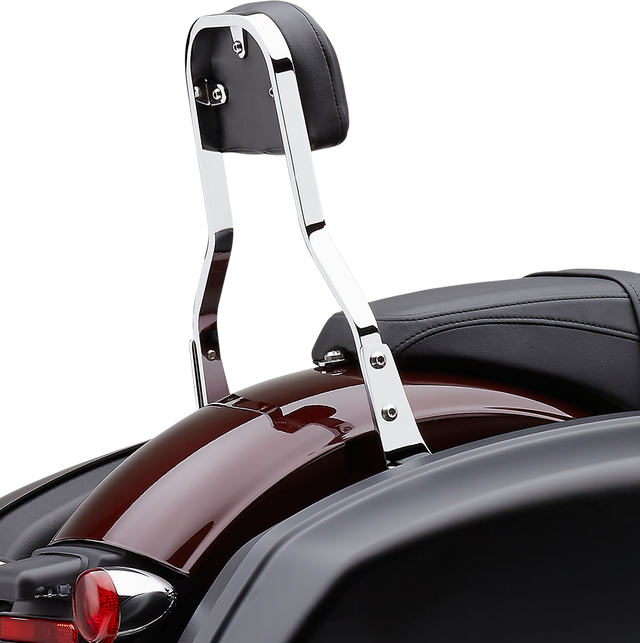 COBRA Detachable Backrest Kit - Backrest Kit / 14" / Chrome / FLSB 1501-0621