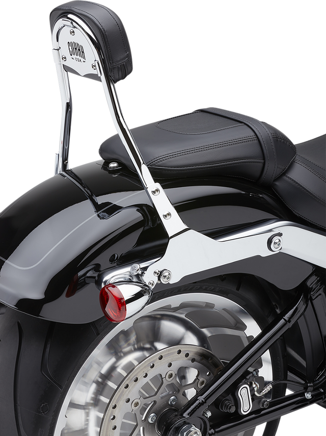 COBRA Detachable Backrest Kit - Backrest Kit / 14" / Chrome / Softail 1501-0607