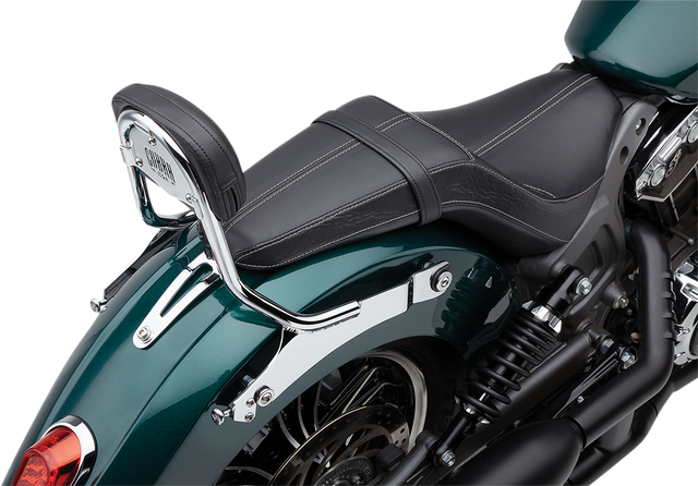 COBRA Detachable Backrest Kit - Detachable Backrest / Chrome / Two-up Seat / Scout 1501-0692