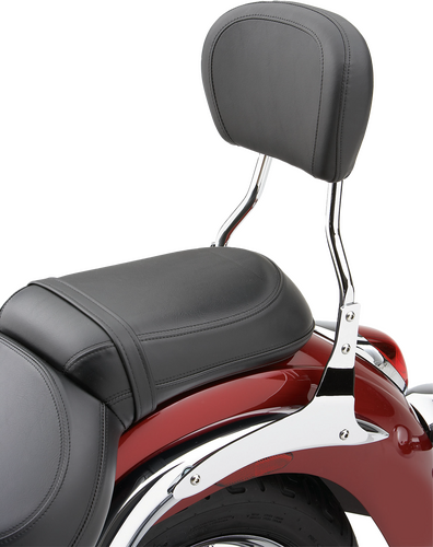 COBRA SHORT ROUND SISSY BAR W/PAD CHROME HON 750 C2/PHANTOM - 02-8611