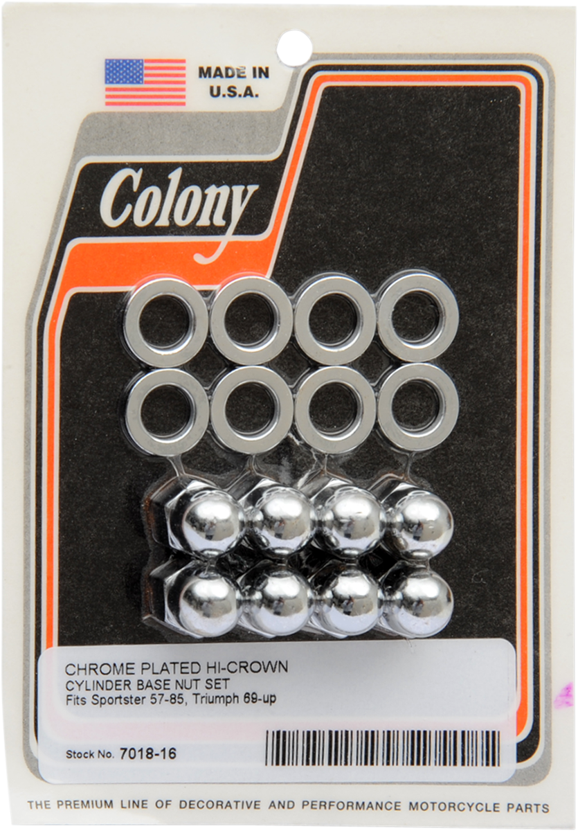 COLONY Acorn Nut Kit - Cylinder Base / Sportster DS-189968
