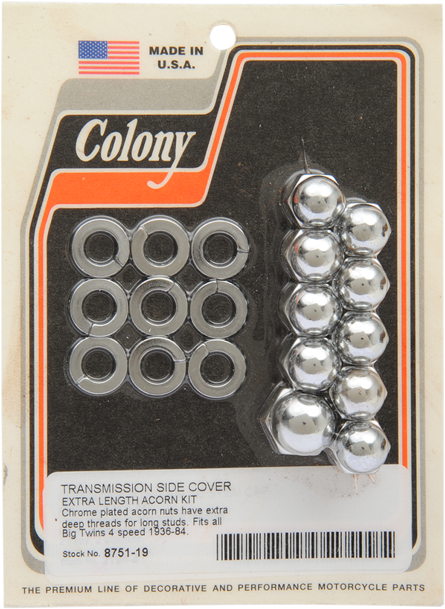 COLONY Acorn Nut Kit - Transmission Side Cover DS-189860