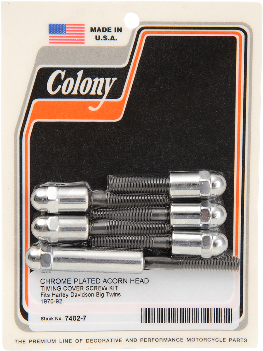 COLONY Acorn Screw Kit - Cam Cover / '70-'99 Big Twin DS-189995