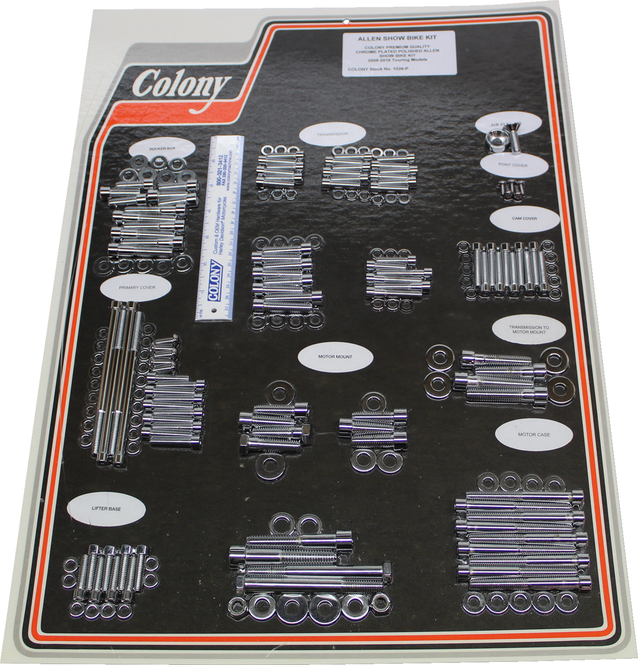 COLONY Bolt Kit - Engine / Chrome 2401-1117