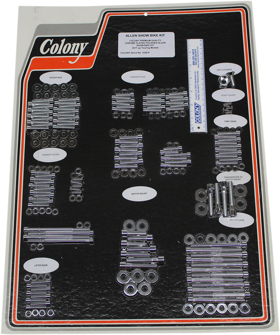 COLONY Bolt Kit - Engine / Chrome 2401-1118