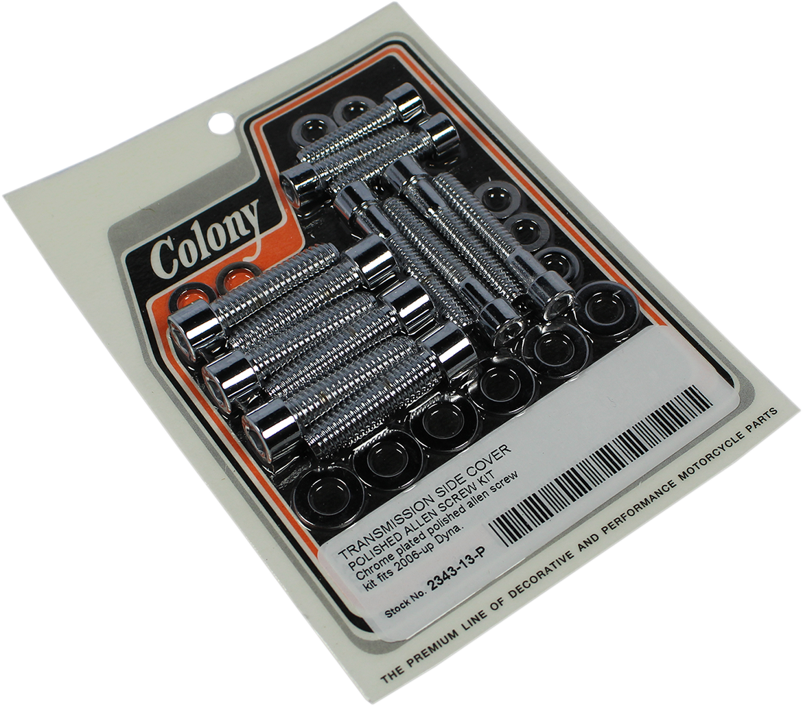COLONY Bolt Kit - Transmission Side Cover / Stock-Head / Dyna 2401-1126