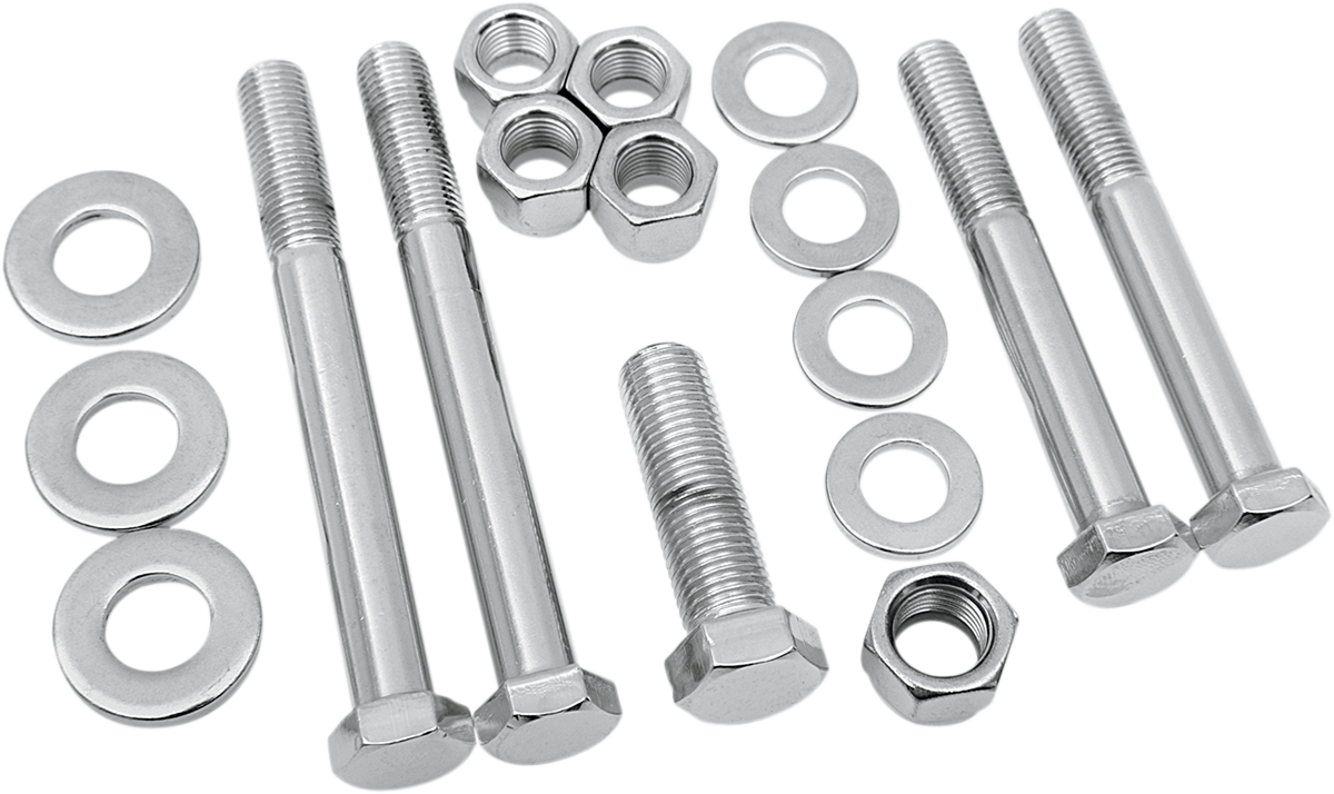 COLONY Hardware Kit - Motor Mount Bolts/Nuts/Washers / Chrome / '70-'84 Harley-Davidson DS-189914