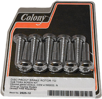 COLONY MACHINE Brake Rotor Screw Kit - 2925-10