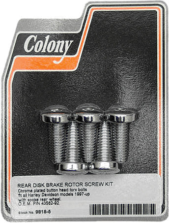 COLONY MACHINE Brake Rotor Screw Kit - 9818-5