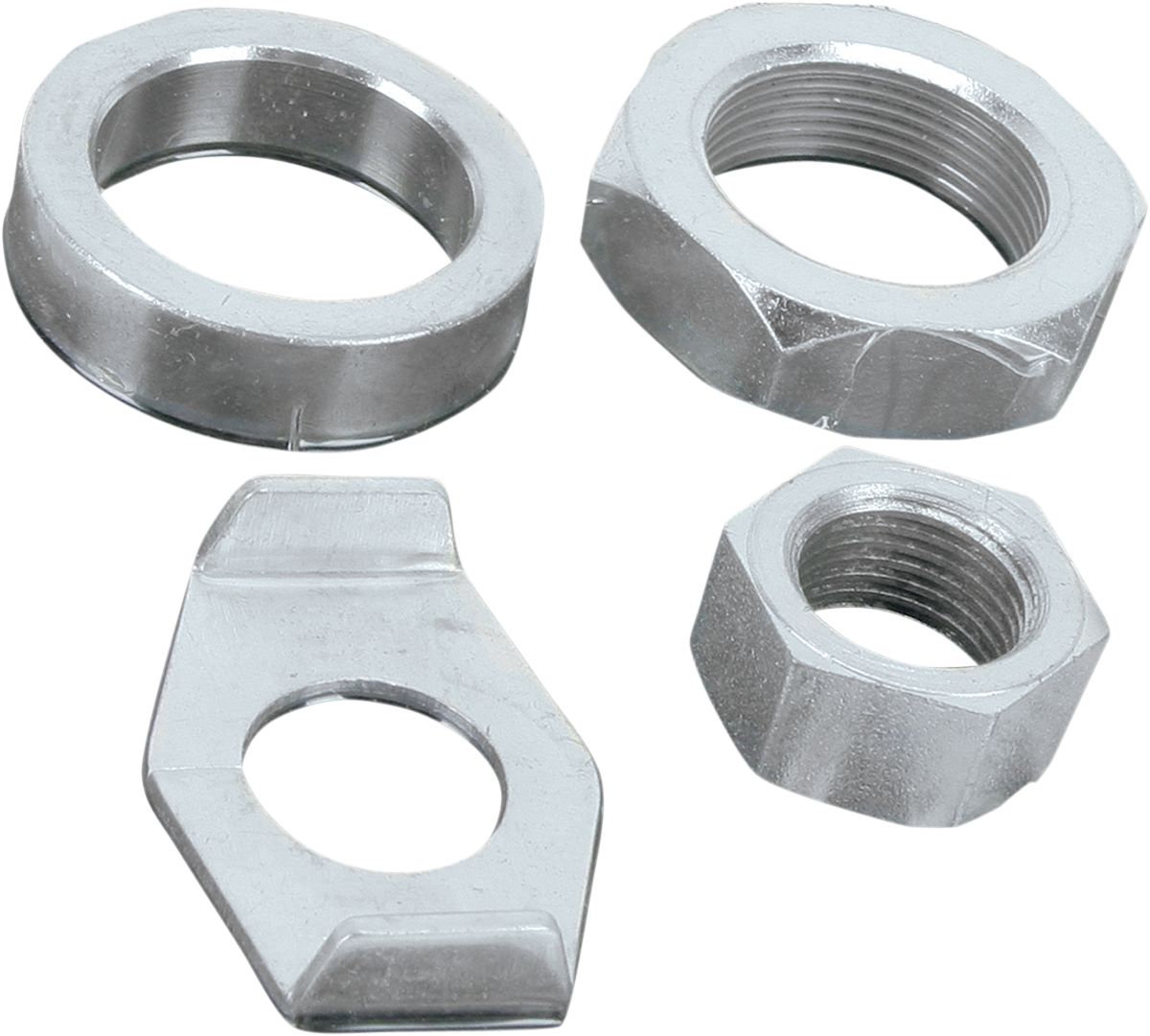 COLONY Nuts with Washers Kit - Rear/Axle / Hex / Cadmium Plated / '36-'72 Harley-Davidson 2401-0450