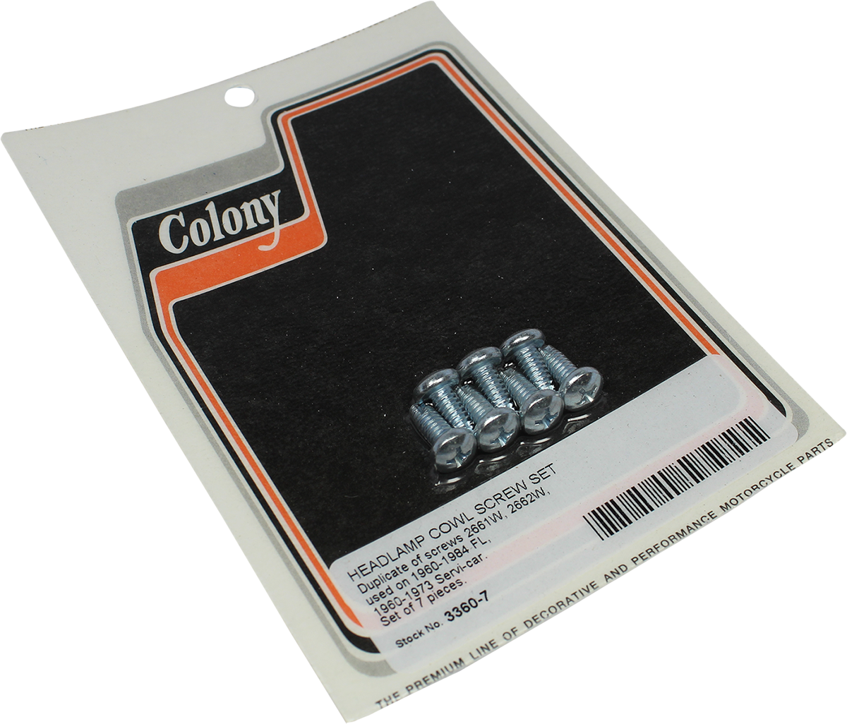 COLONY Screws - Headlamp/Cowl / Set 2404-1026