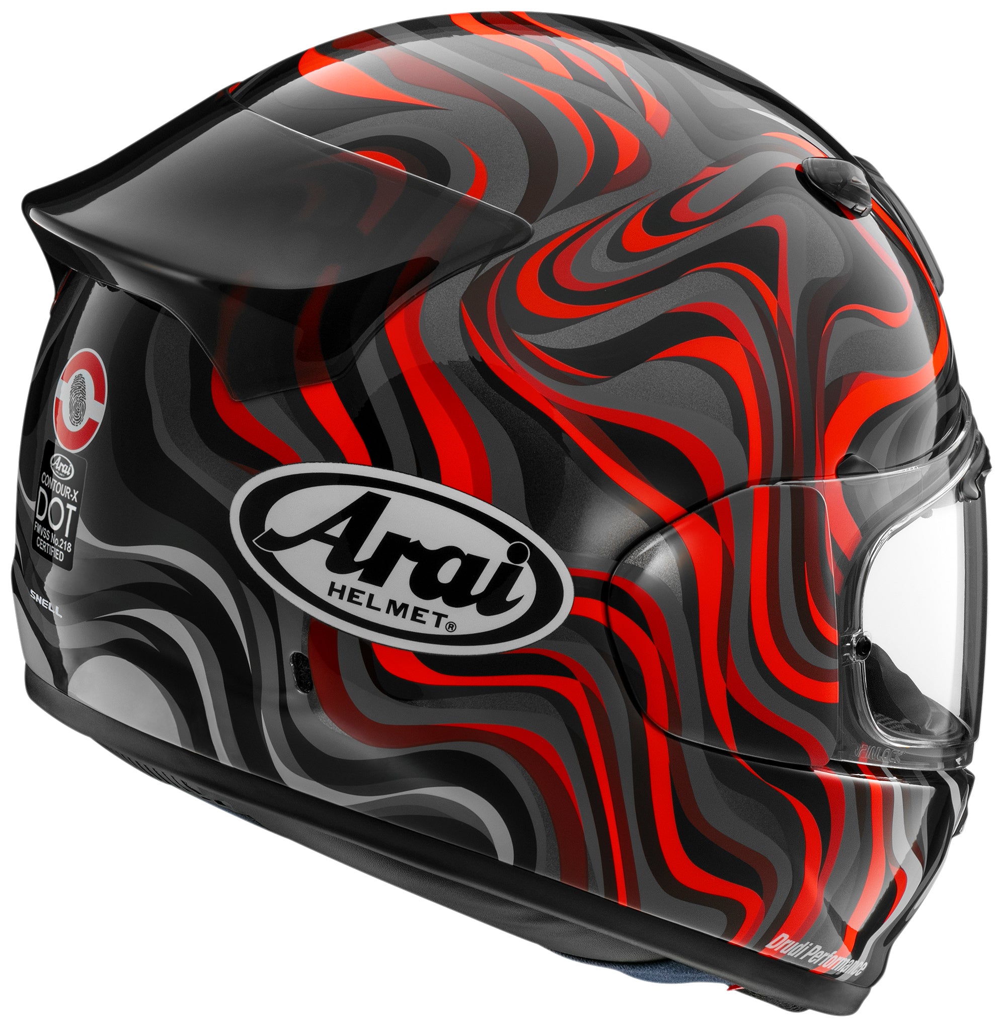 Contour-X | Swirl Red