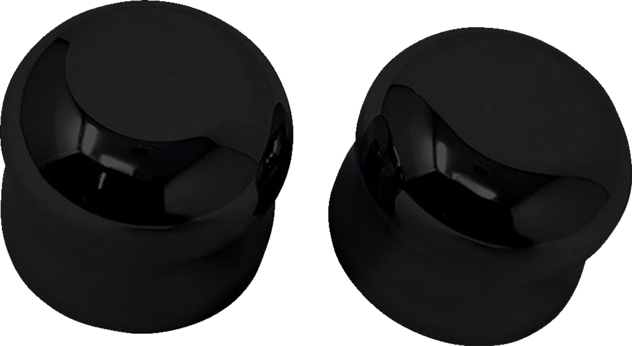 COVINGTONS Axle Covers - Front / Smooth / Black / Pair / '08-'23 0214-2202
