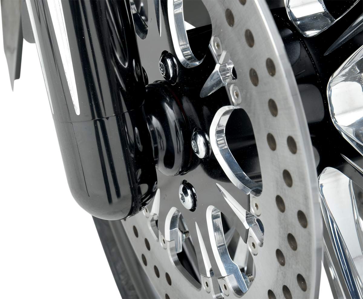 COVINGTONS Axle Spacers - Dimpled / Black / Non-ABS / Pair 0222-0138