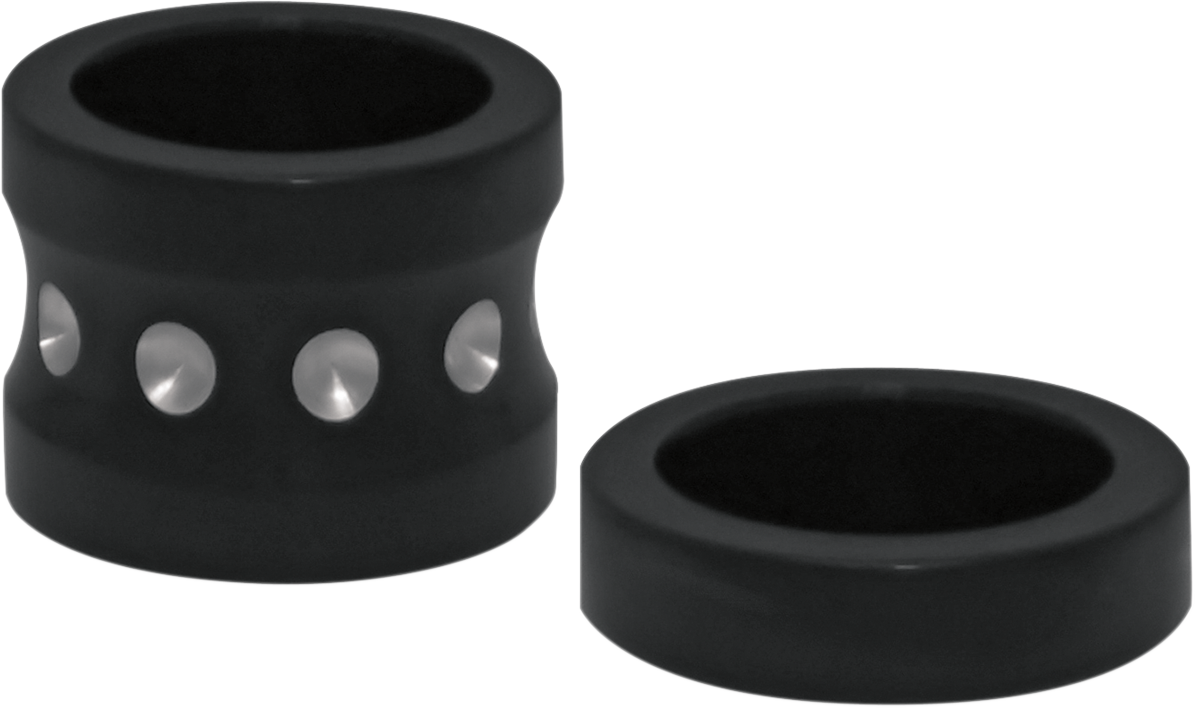 COVINGTONS Axle Spacers - Dimpled / Black / with ABS / Pair 0222-0142