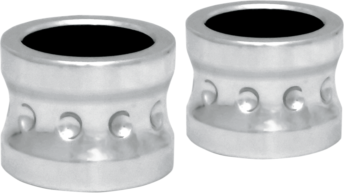 COVINGTONS Axle Spacers - Dimpled / Chrome / Non-ABS / Pair 0222-0139